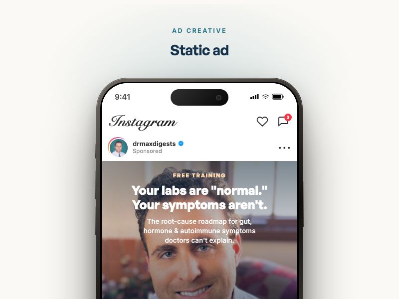 Static ad preview