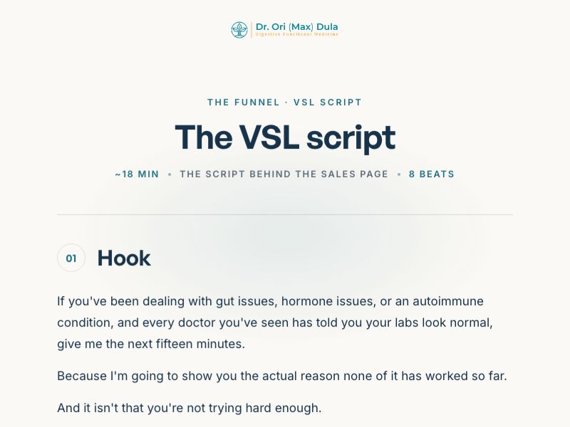 VSL script preview